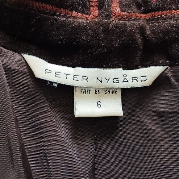 Peter Nygard Velvet Embroidered Vintage Jacket - Picture 10 of 16